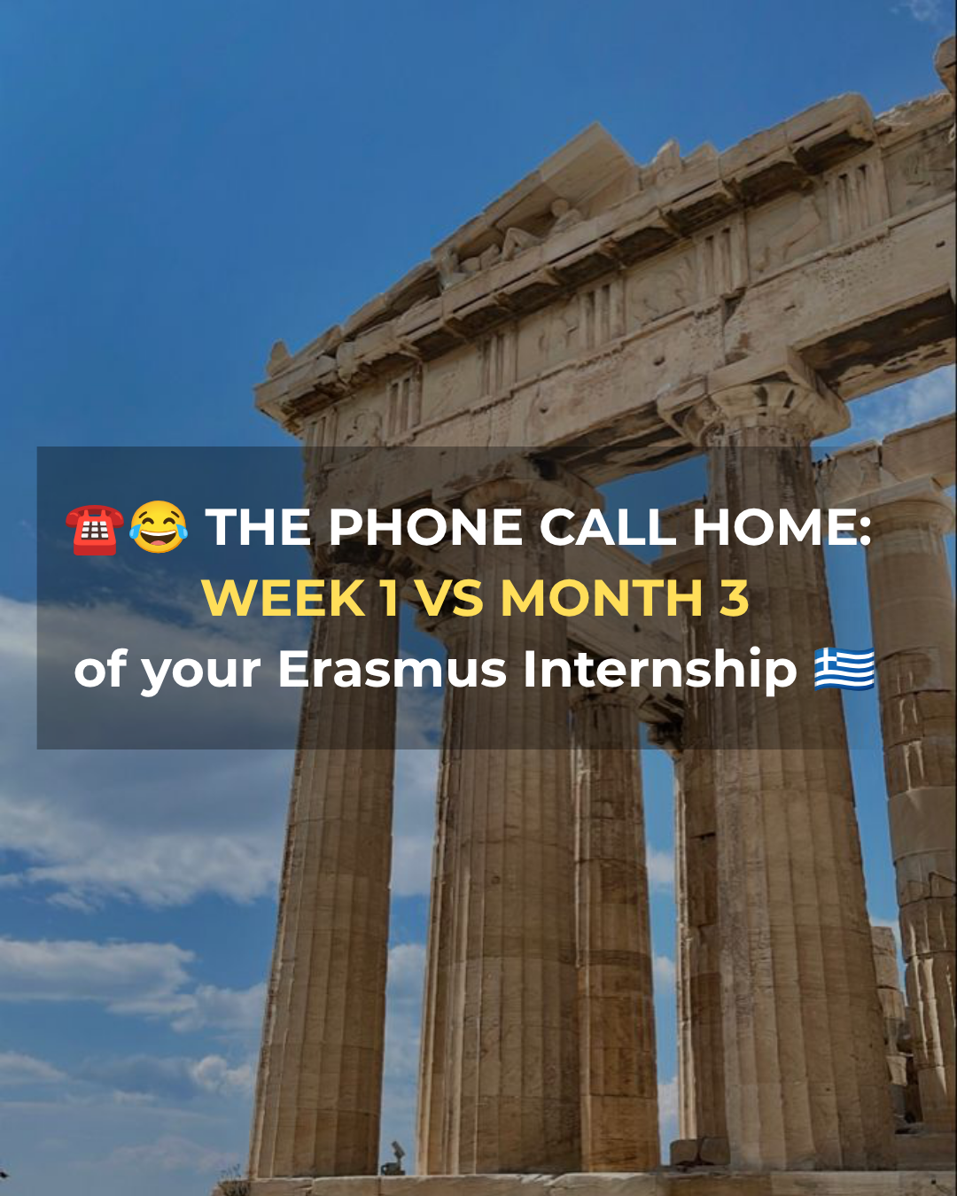 The Phone Call Home: Week 1 vs. Month 3 of Your Erasmus+ Internship